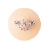 Piercing Mamilo Mask Flower Aço 316L